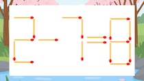 【マッチ棒クイズ】1本だけ動かして正しい式に：2-7=8？