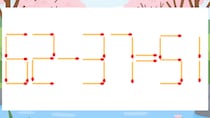 【マッチ棒クイズ】1本だけ動かして正しい式に：62-37=51？