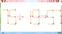 【マッチ棒クイズ】1本だけ動かして正しい式に：75+19=57？