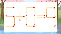 【マッチ棒クイズ】1本だけ動かして正しい式に：5+0=9？