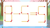 【マッチ棒クイズ】1本だけ動かして正しい式に：8-5=5？