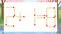 【マッチ棒クイズ】1本だけ動かして正しい式に：2+1=8？