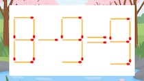 【マッチ棒クイズ】1本だけ動かして正しい式に：8-9=9？