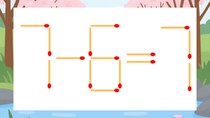 【マッチ棒クイズ】1本だけ動かして正しい式に：7-6=7？