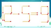 【マッチ棒クイズ】1本だけ動かして正しい式に：12-5=9？