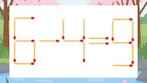 【マッチ棒クイズ】1本だけ動かして正しい式に：6-4=9？