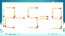 【マッチ棒クイズ】1本だけ動かして正しい式に：12-5=9？