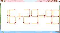 【マッチ棒クイズ】1本だけ動かして正しい式に：16+29=99？