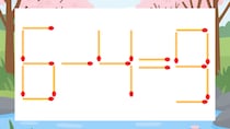 【マッチ棒クイズ】1本だけ動かして正しい式に：6-4=9？
