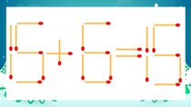 【マッチ棒クイズ】1本だけ動かして正しい式に：15-6=15？