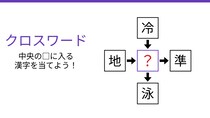 【二字熟語クロスワード】真ん中の漢字は？4つの熟語が交差する謎を解け！