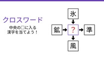 【二字熟語クロスワード】真ん中に入る漢字は？4つの熟語を完成させよ！