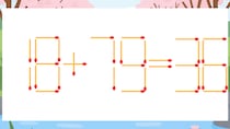 【マッチ棒クイズ】1本だけ動かして正しい式に：18+79=36？