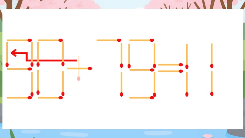 【マッチ棒クイズ】1本だけ動かして正しい式に：30+79=11？の正解画像