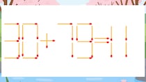 【マッチ棒クイズ】1本だけ動かして正しい式に：30+79=11？