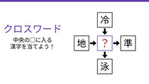 【二字熟語クロスワード】真ん中の漢字は？4つの熟語が交差する謎を解け！