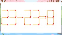 【マッチ棒クイズ】1本だけ動かして正しい式に：23-23=8？