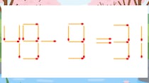 【マッチ棒クイズ】1本だけ動かして正しい式に：49-9=31？