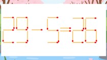 【マッチ棒クイズ】1本だけ動かして正しい式に：29-5=26？