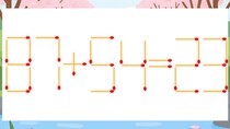【マッチ棒クイズ】1本だけ動かして正しい式に：87+54=23？