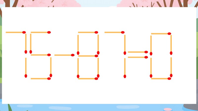 【マッチ棒クイズ】1本だけ動かして正しい式に：75-87=0？の画像