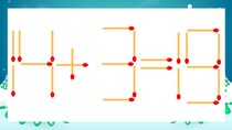 【マッチ棒クイズ】1本だけ動かして正しい式に：14+3=19？