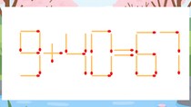 【マッチ棒クイズ】1本だけ動かして正しい式に：9+40=67？