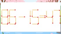 【マッチ棒クイズ】1本だけ動かして正しい式に：86-15=47？