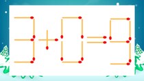 【マッチ棒クイズ】1本だけ動かして正しい式に：3+0=9？