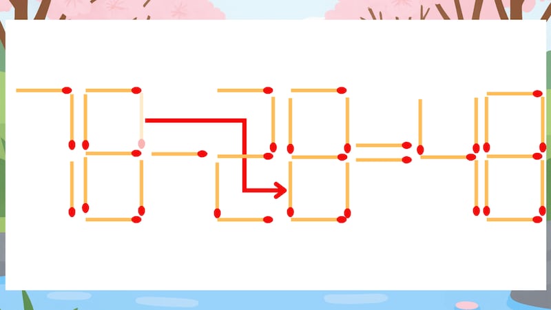 【マッチ棒クイズ】1本だけ動かして正しい式に:78-29=48?の正解画像