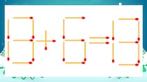 【マッチ棒クイズ】1本だけ動かして正しい式に：13+6=13？
