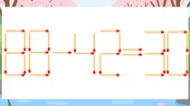【マッチ棒クイズ】1本だけ動かして正しい式に：88-42=30？