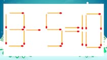 【マッチ棒クイズ】1本だけ動かして正しい式に：13-5=10？