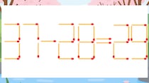 【マッチ棒クイズ】1本だけ動かして正しい式に：37-28=29？