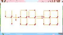 【マッチ棒クイズ】1本だけ動かして正しい式に：4+89=83？