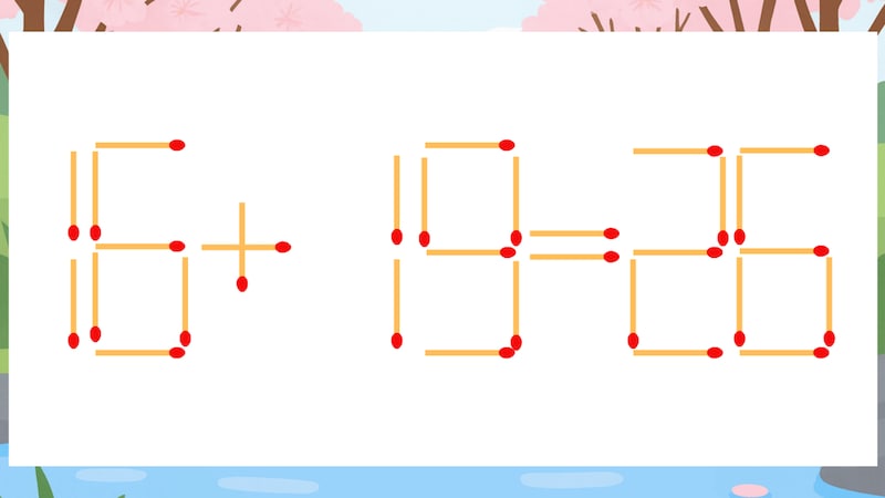 【マッチ棒クイズ】1本だけ動かして正しい式に:16+19=26?の画像