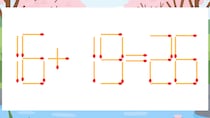【マッチ棒クイズ】1本だけ動かして正しい式に：16+19=26？