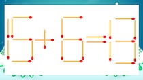 【マッチ棒クイズ】1本だけ動かして正しい式に：15+6=13？