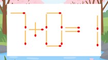 【マッチ棒クイズ】1本だけ動かして正しい式に：7+0=1？