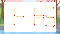 【マッチ棒クイズ】1本だけ動かして正しい式に：1-1=6？