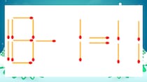 【マッチ棒クイズ】1本だけ動かして正しい式に：18-1=11？