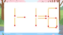 【マッチ棒クイズ】1本だけ動かして正しい式に：1-1=6？