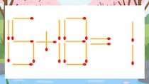 【マッチ棒クイズ】1本だけ動かして正しい式に：15+18=1？