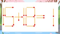 【マッチ棒クイズ】1本だけ動かして正しい式に：15+18=1？