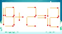 【マッチ棒クイズ】1本だけ動かして正しい式に：19+2=12？