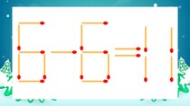 【マッチ棒クイズ】1本だけ動かして正しい式に：6-6=11？