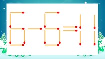 【マッチ棒クイズ】1本だけ動かして正しい式に：6-6=11？