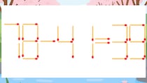 【マッチ棒クイズ】1本だけ動かして正しい式に：78-41=39？