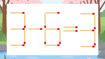 【マッチ棒クイズ】1本だけ動かして正しい式に：3-6=3？