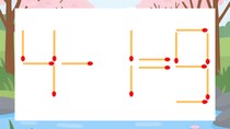 【マッチ棒クイズ】1本だけ動かして正しい式に：4-1=9？